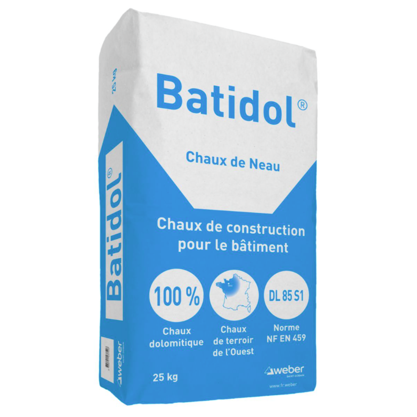 Chaux aérienne BATIDOL DL85, sac de 25KG