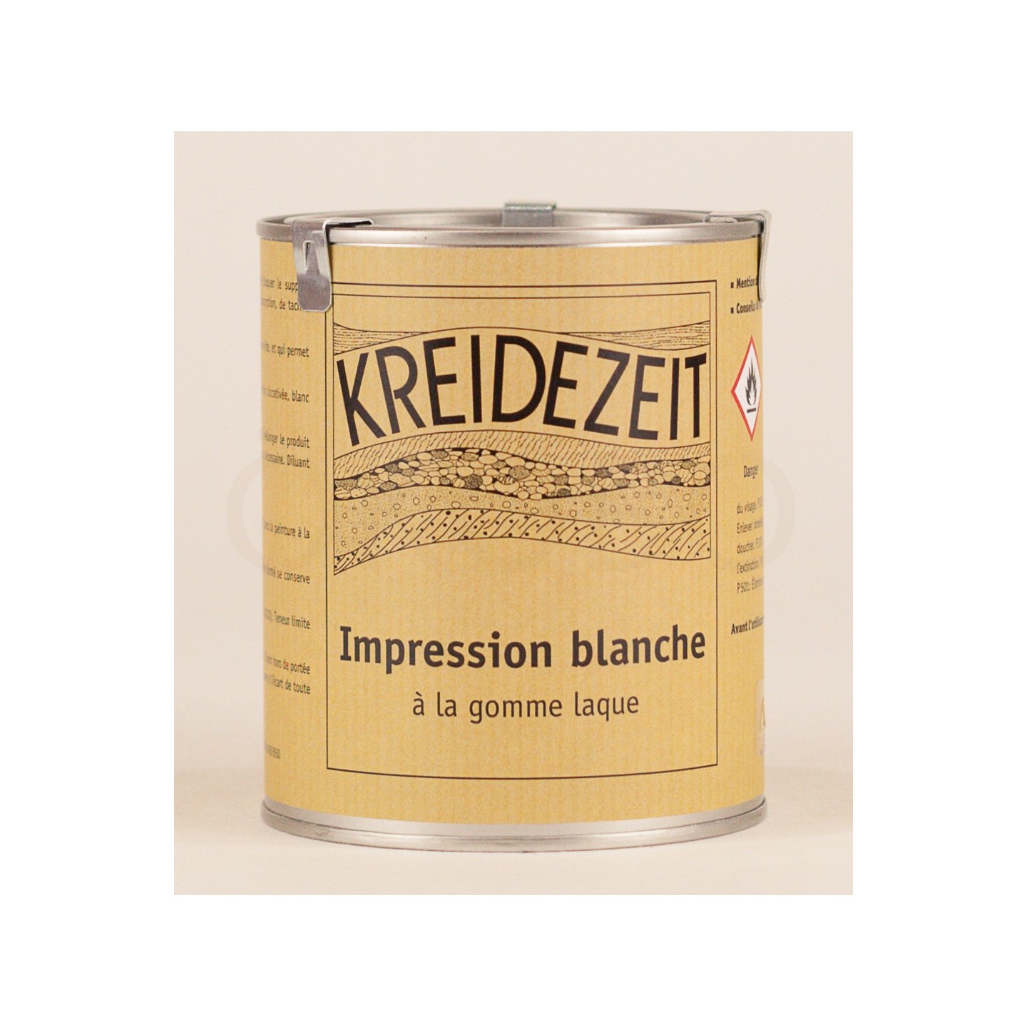 Impression blanche à la gomme laque - KREIDEZEIT