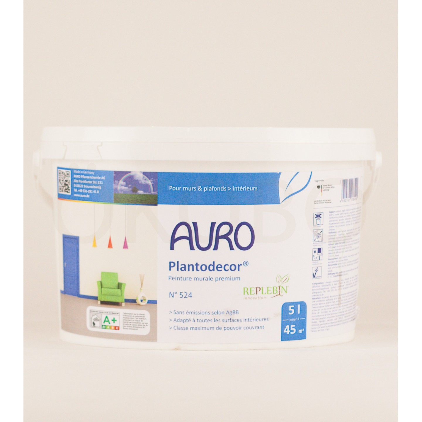 Peinture murale Premium PLANTODECOR N°524 - 5l - AURO