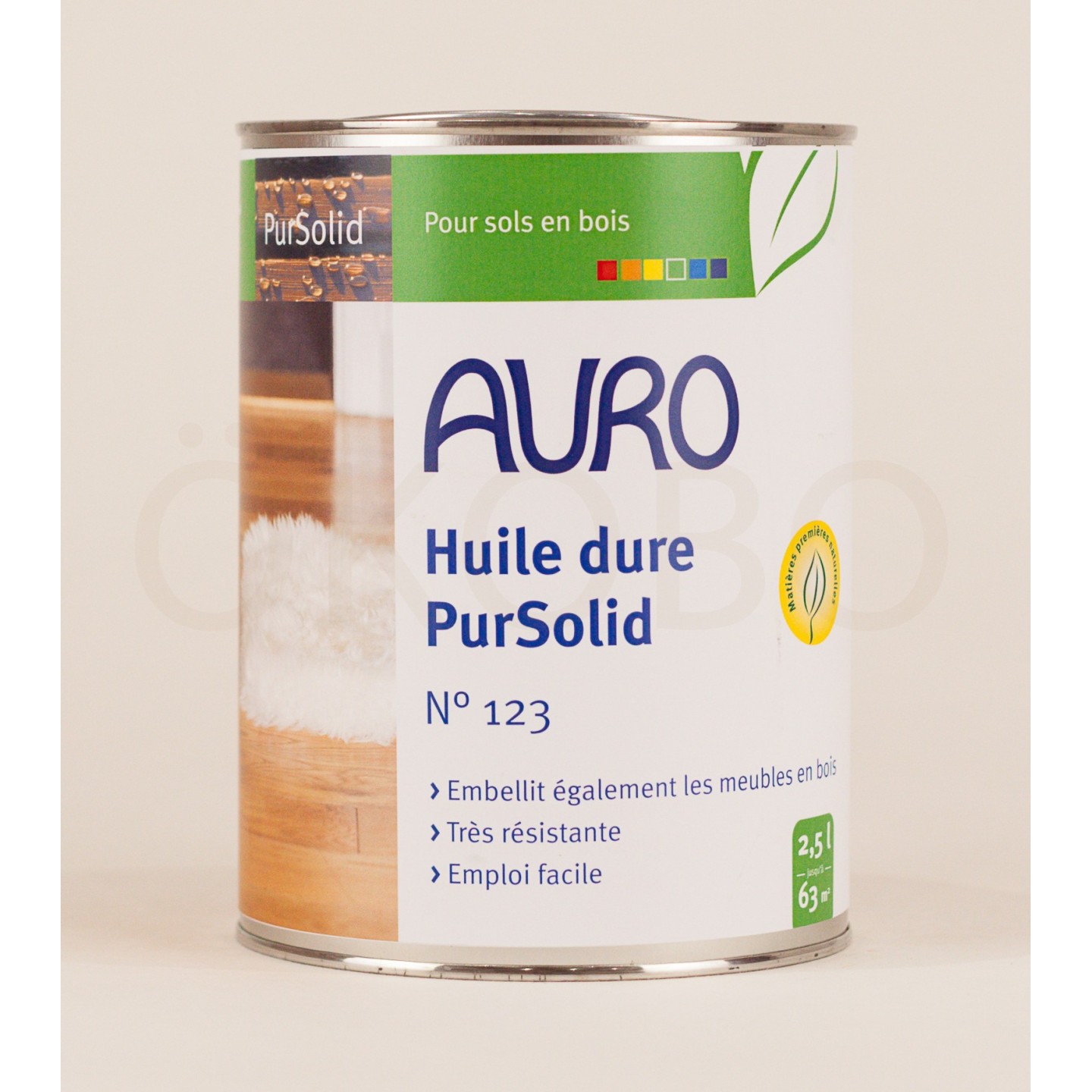 Huile dure PurSolid N°123 - 2,5l - AURO