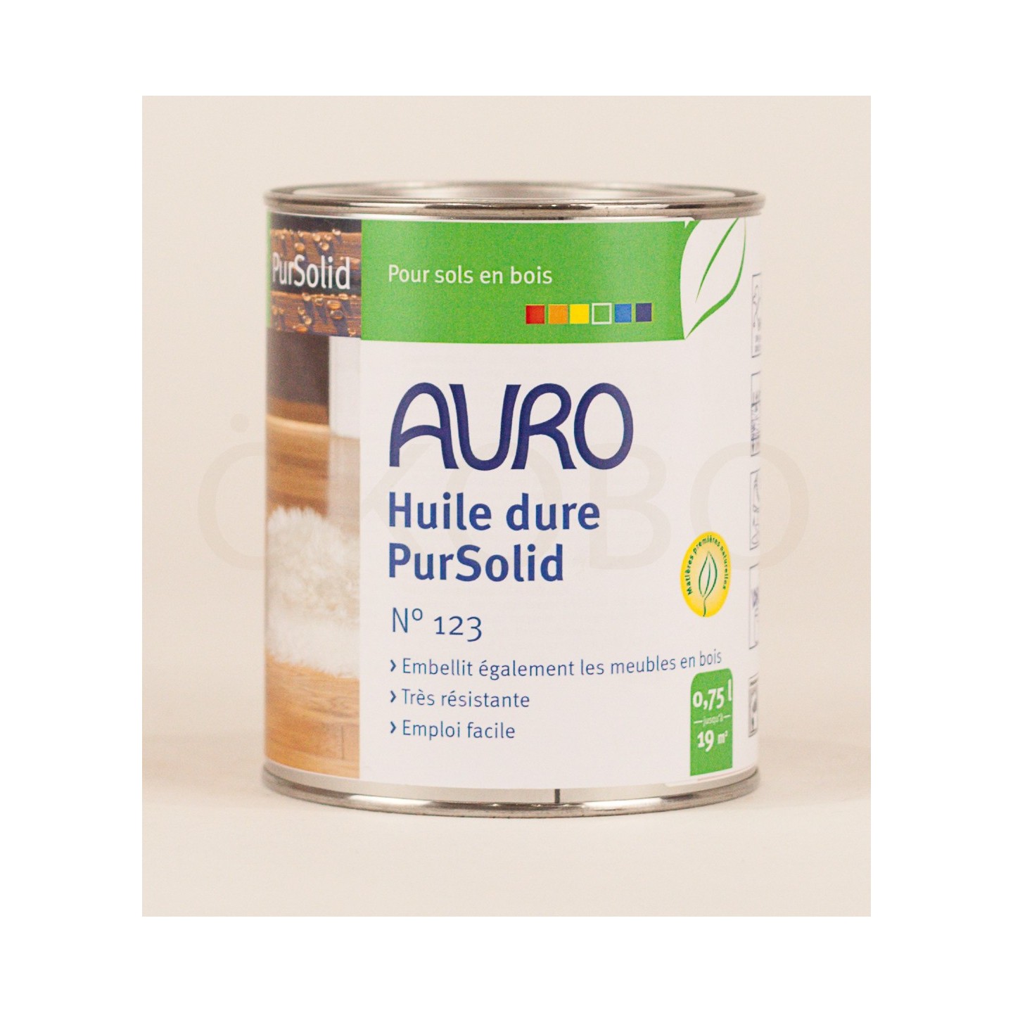 Huile dure PurSolid N°123 - 0,75l - AURO