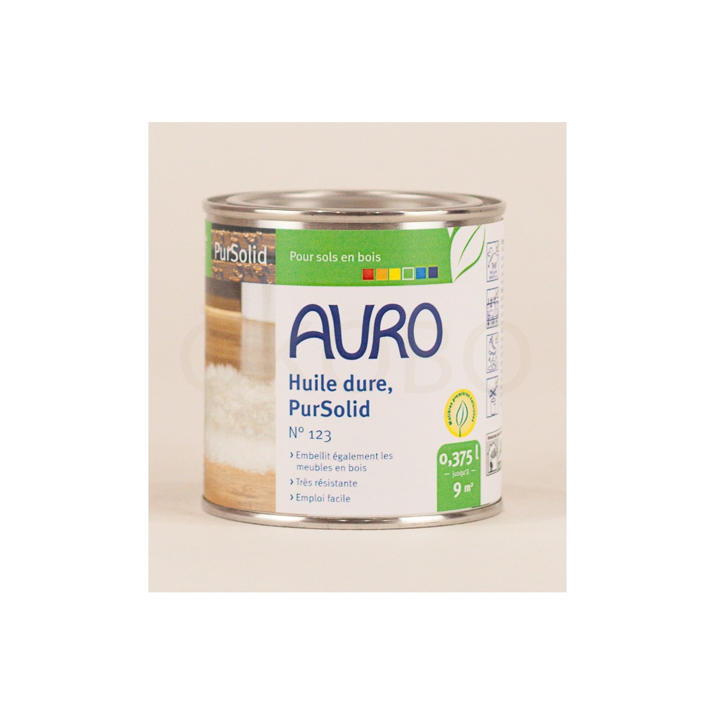 Huile dure PurSolid N°123 - 0,375l - AURO