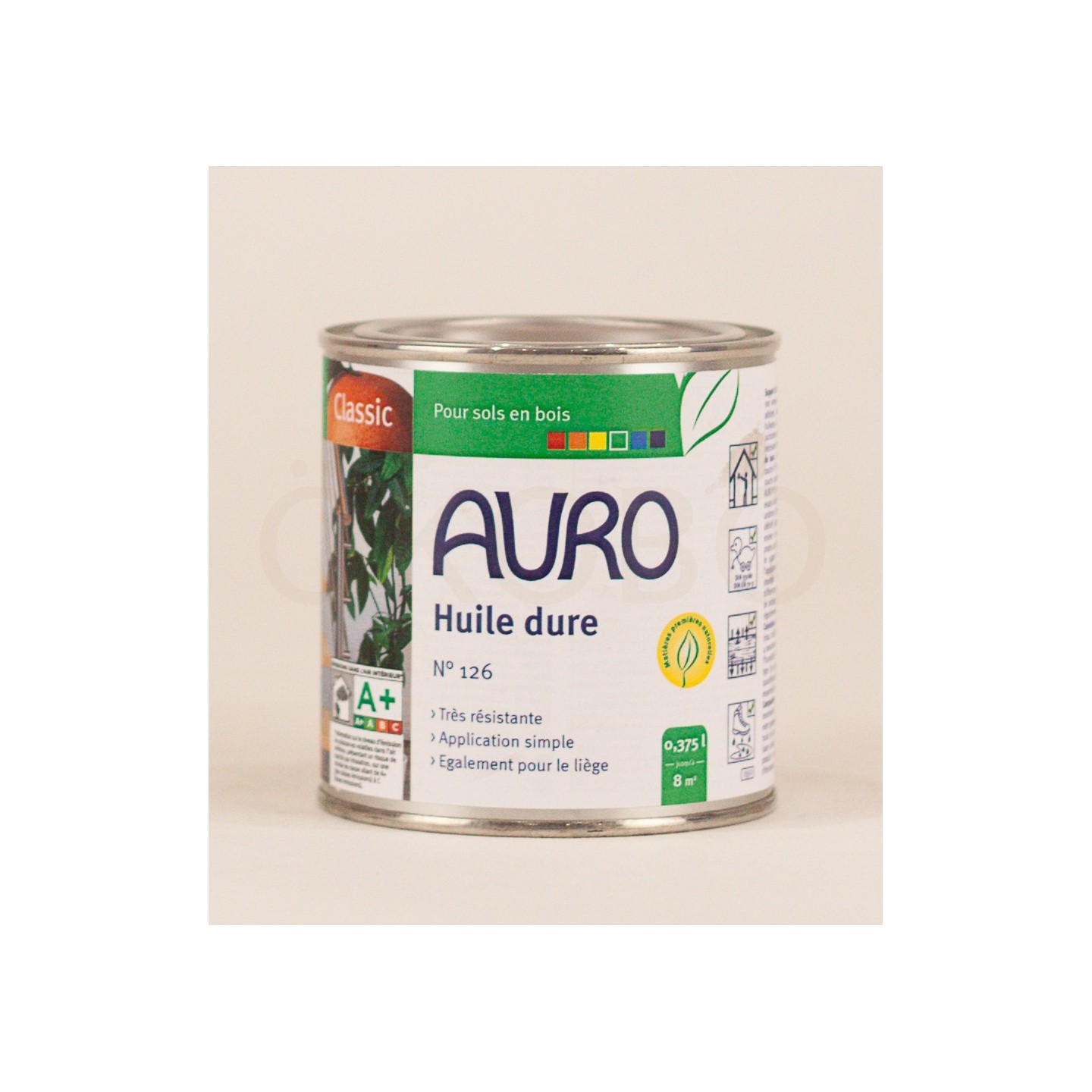 Huile dure N°126 - AURO - 0,375l