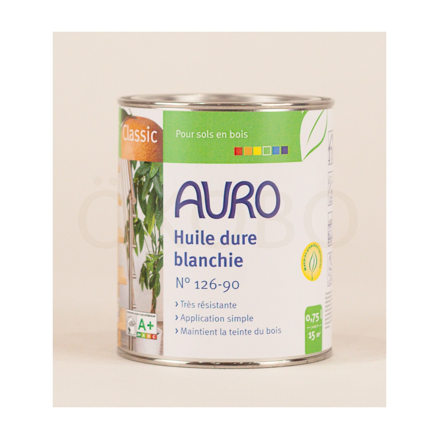 Huile dure blanchie N°126-90 - AURO - 0,75l